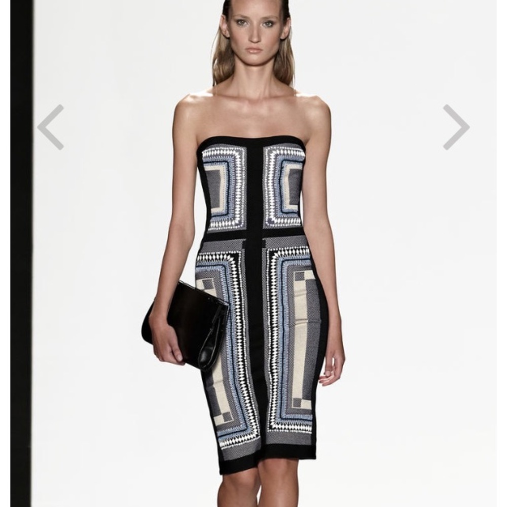 Herve Leger  beaded cocktail dress